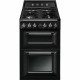 SMEG Cocina horno eléctrico  TR62BL. 4 zonas. Negro Clase A